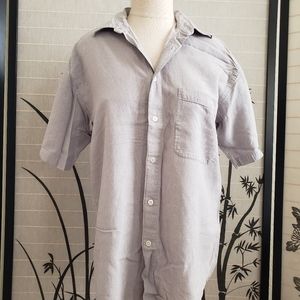 [Perry Ellis] Men's Short Sleeve Button Down Shirt